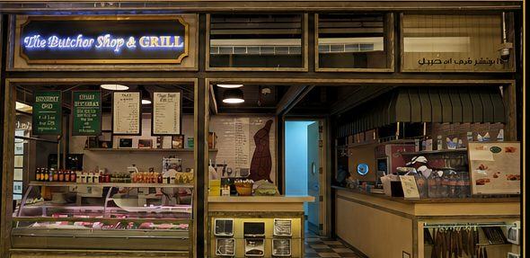 Butcher shop and grill counter and display